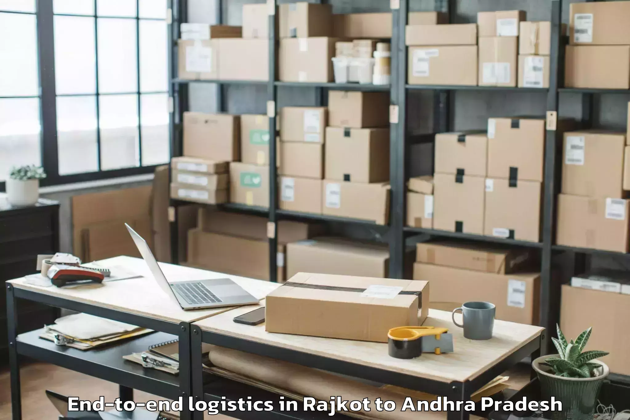 Top Rajkot to Jeelugumilli End To End Logistics Available